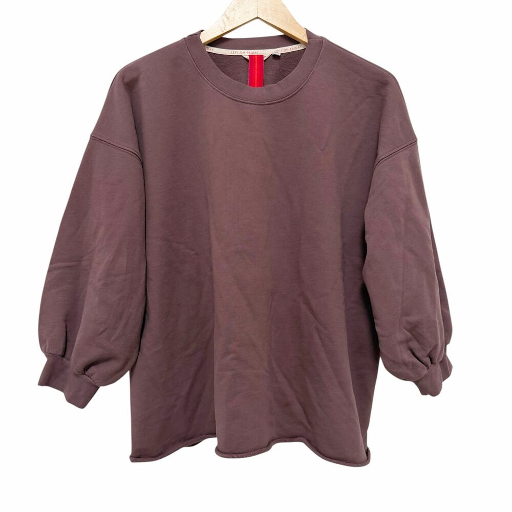 LEFT ON FRIDAY Brown Sports & Rec Sweatshirt Sz OS